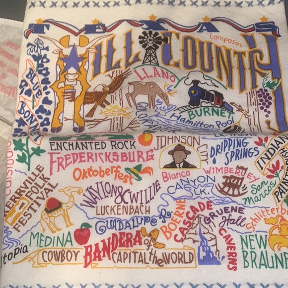 Catstudio Hill County Texas tea towel - Picture 3 of 3